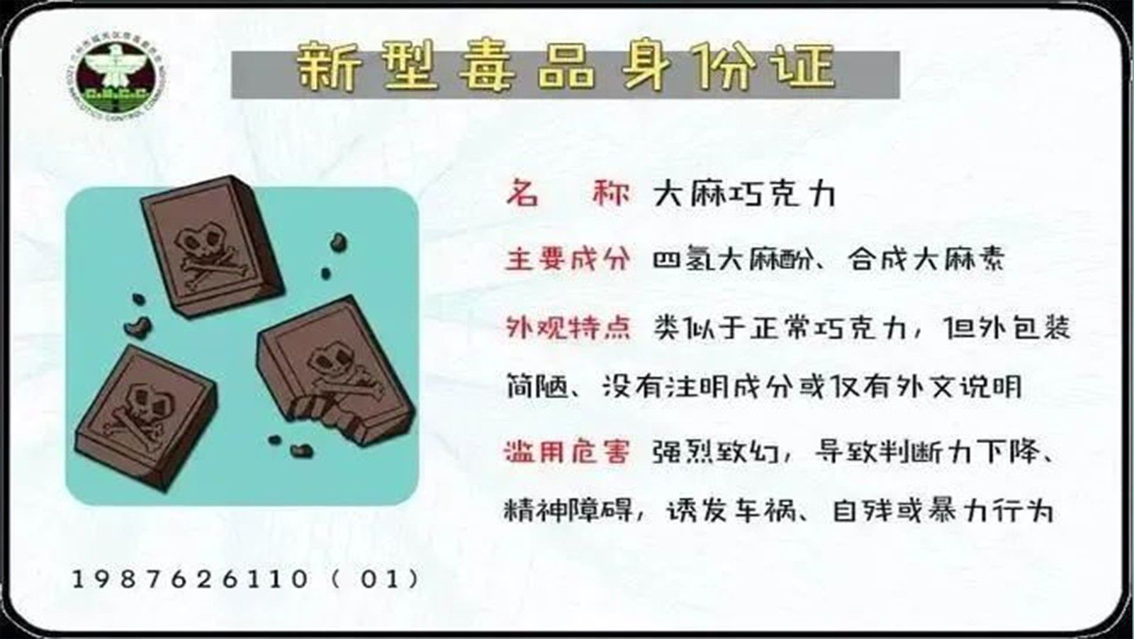 新型毒品身份證